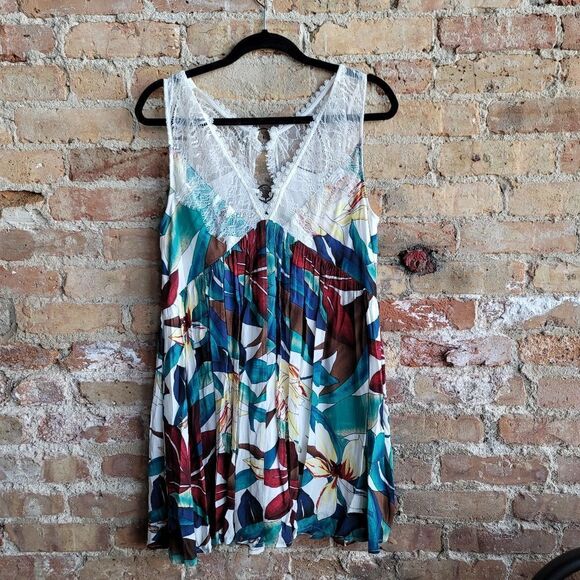 Entro Tropical sleeveless lace detail - Picture 1 of 5